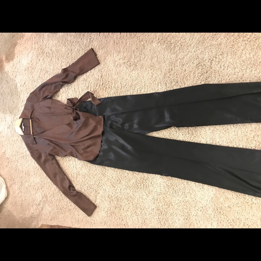 Silk blouse and pants
